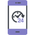 Icon of a clock on a phone