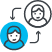 Two-way conversation icon