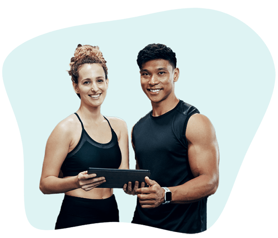 Image of two gym trainers