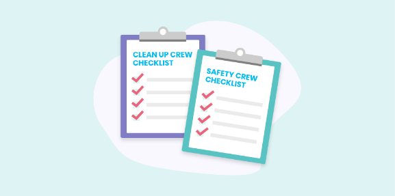 Image of a cleanup crew checklist