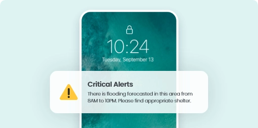 SMS messages are great for alerting people during critical events