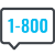 Toll-free numbers icon
