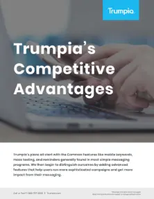 Image of Trumpia's Competitive Advantages handout